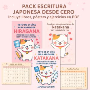 Pack de Escritura Japonesa desde Cero